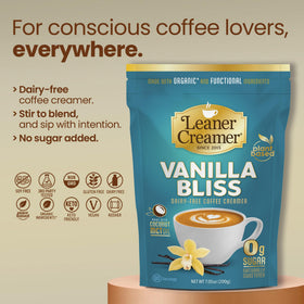 Leaner Creamer cup with coffee shows creamy texture ideal for keto-friendly mornings.