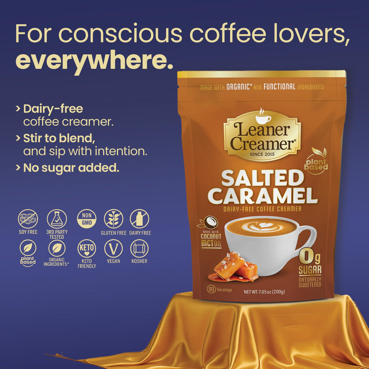 Leaner Creamer cup steaming adds keto-friendly creaminess to warm beverages