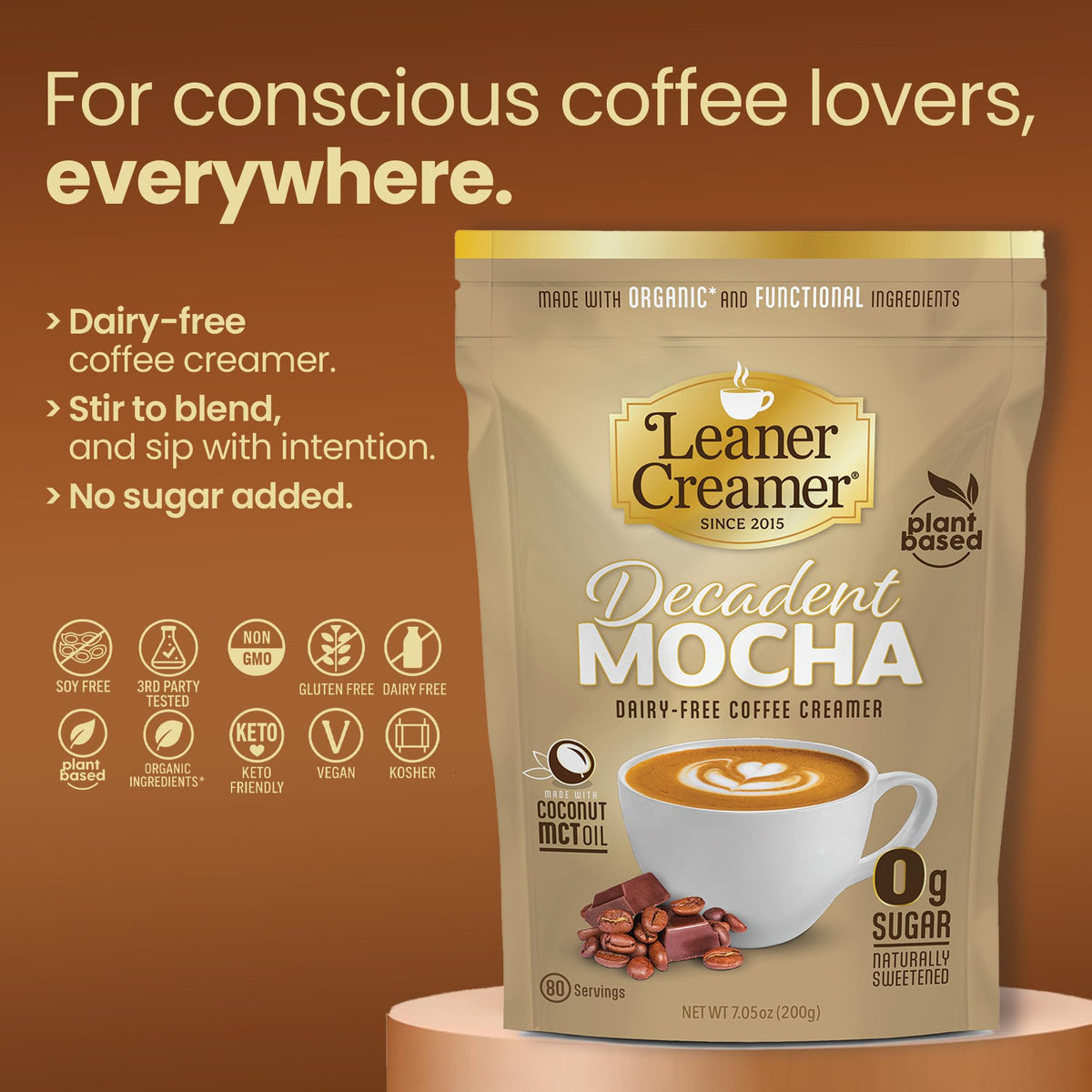 Leaner Creamer MCT oil splash highlights energy-boosting ingredients