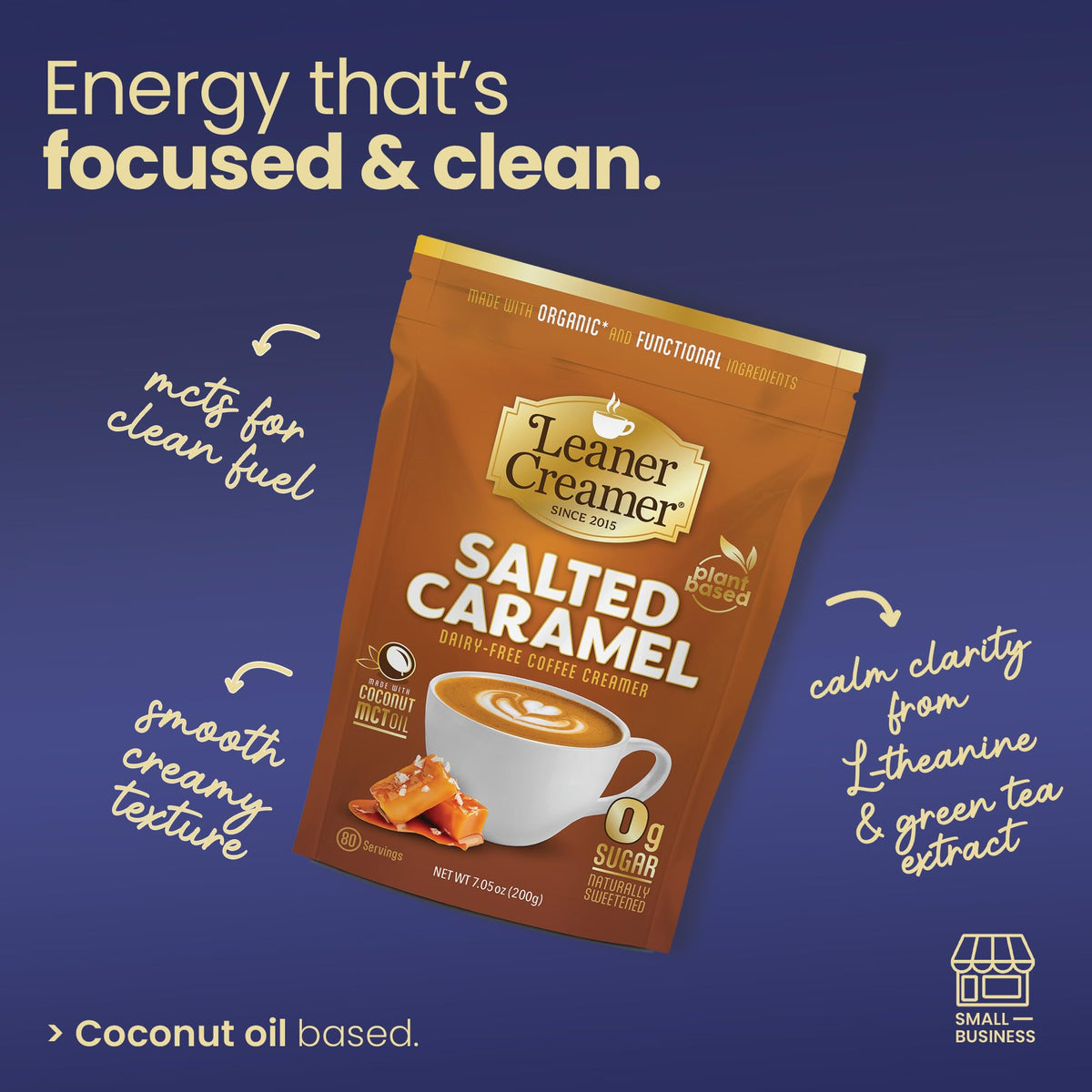 Leaner Creamer scoop dispense shows easy measuring for consistent portions