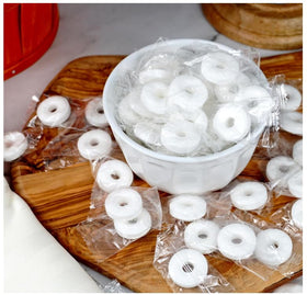 Leathnu Foundry Peppermint Mints resealable packaging preserving freshness.