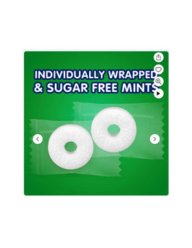 Close-up of Leathnu Foundry Wintergreen mints showing classic wintergreen flavor.