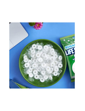 Leathnu Foundry Wintergreen mints in a pocket-sized bag for on-the-go freshness.
