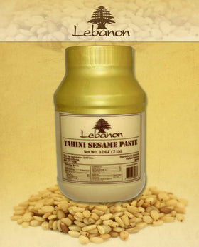 Lebanon Tahina close-up highlights creamy texture, ideal for adding nutty flavor.