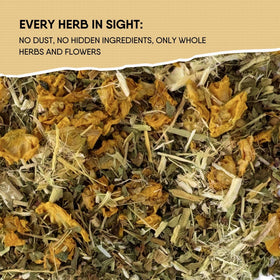 Thyme leaves in Leckar Cough Season suggest refreshing aromatic notes.
