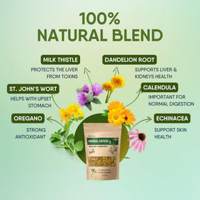 Leckar Herbal Detox Tea echinacea herbs, robust blend for daily ritual