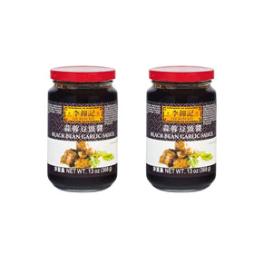 Lee Kum Kee Black Bean Garlic Sauce bottle for quick, flavorful stir-fries