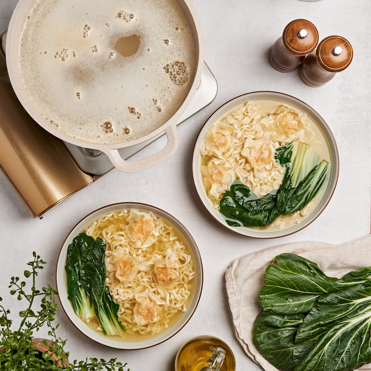 Lee Kum Kee packaging highlighting gluten-free, premium bouillon powder