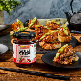 Lee Kum Kee chili crisp flavors dressings with mayo or soy sauce.