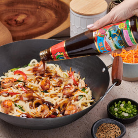 Lee Kum Kee Oyster Sauce stir-fry with vegetables for depth