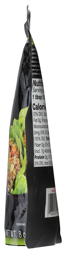 Close-up of Panda Brand Sauce texture, glossy coating ready for lettuce wraps