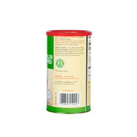 Lee Kum Kee Premium Bouillon Powder Chicken dispense demonstrates quick seasoning for meals.