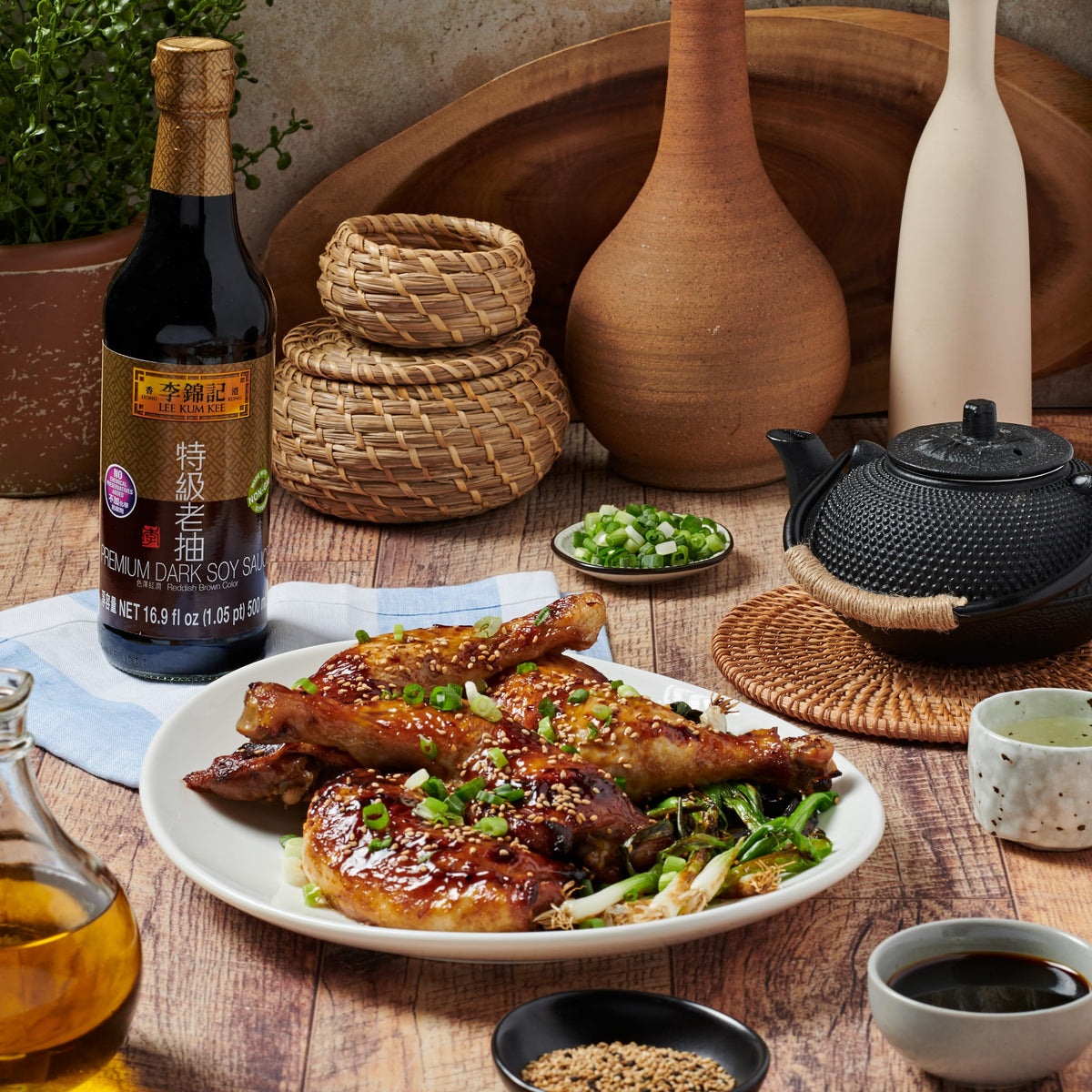 Restaurant-style glaze flavor from Lee Kum Kee Dark Soy Sauce