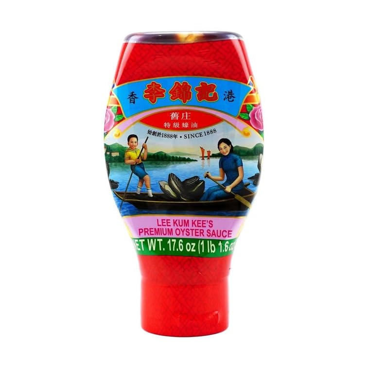 Lee Kum Kee Premium Oyster Sauce squeeze bottle with bold flavor for stir-fries and marinades.