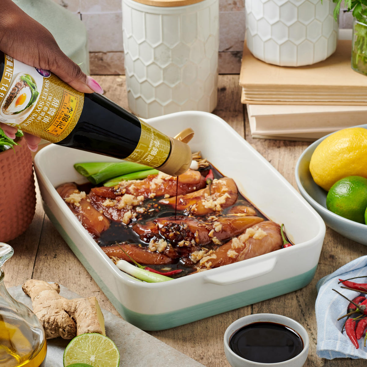 Lee Kum Kee Sweet Soy Sauce adds depth and aroma to meals.