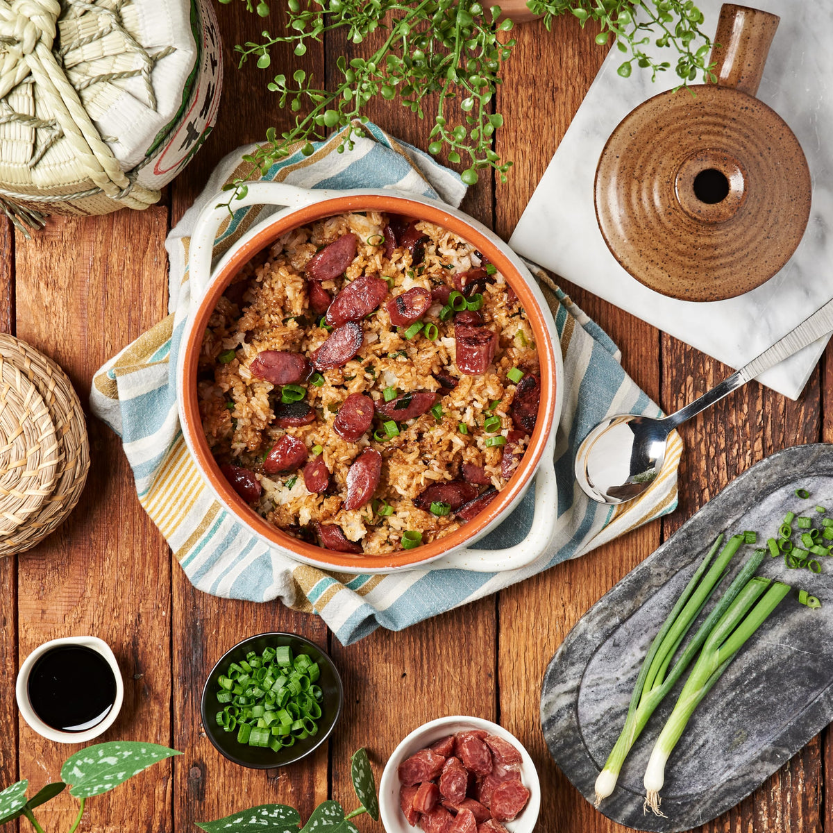 Lee Kum Kee Sweet Soy Sauce brings caramel color to fried rice.
