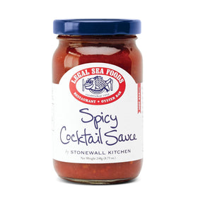 Legal Sea Foods Spicy Cocktail Sauce bottle highlighting bold heat and tang