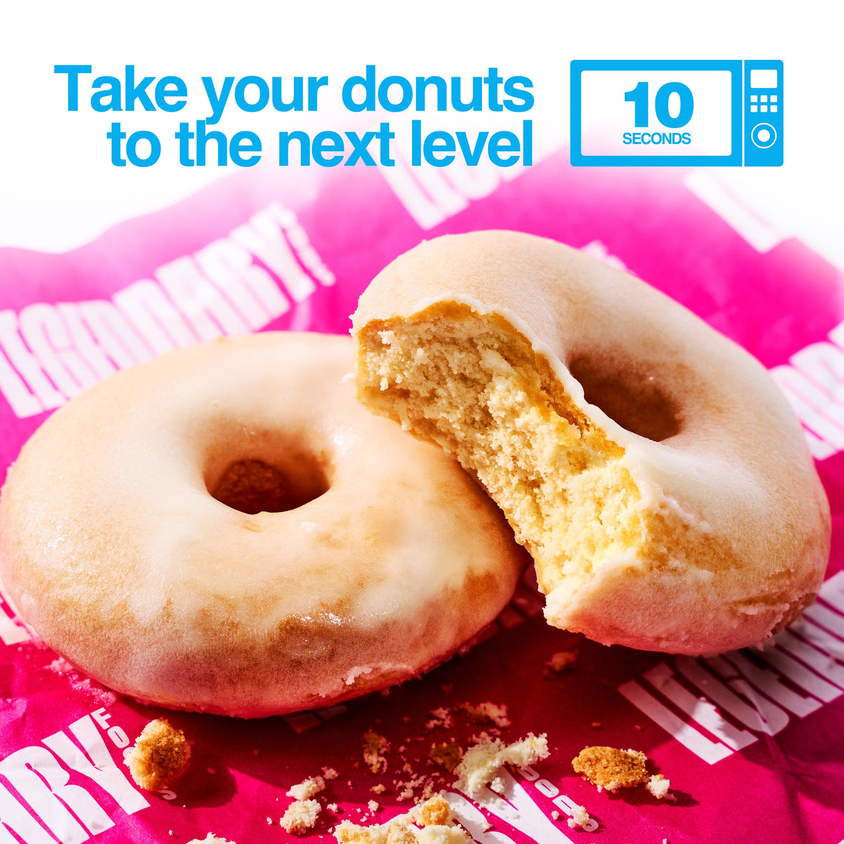 Legendary Foods Protein Donuts on-the-go snack for workouts and busy days.
