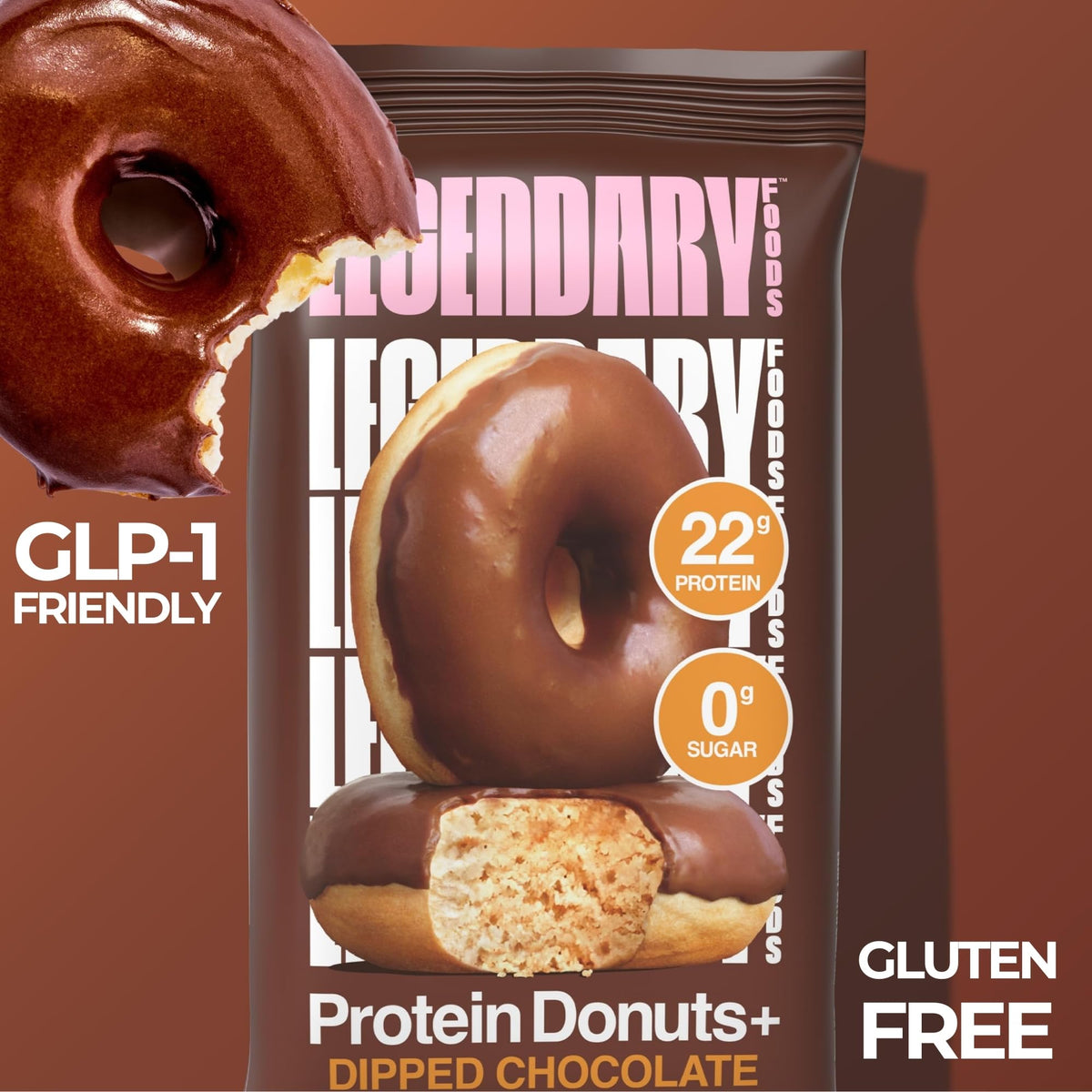 Legendary Foods Protein Donuts: satisfying texture for a thoughtful snack during workouts or breaks.
