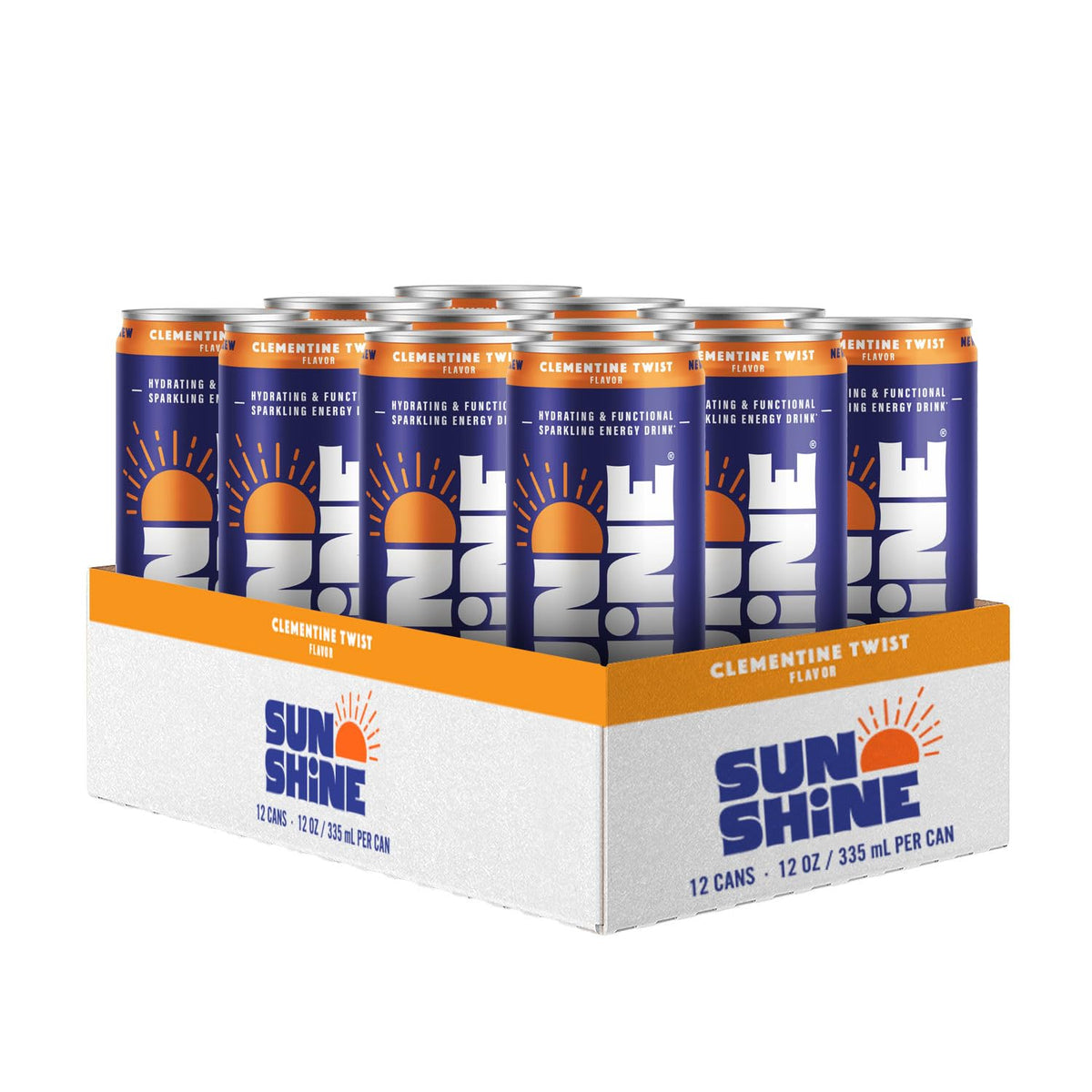 Legendary Sunshine Clementine Twist bottle pour highlights energizing flavor for on-the-go recharge