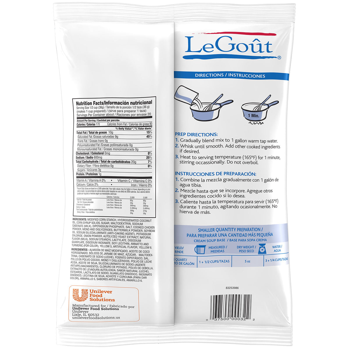 LeGout Soup Base Cream texture close-up highlights velvety smoothness for soups.