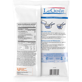 LeGout Soup Base Cream texture close-up highlights velvety smoothness for soups.