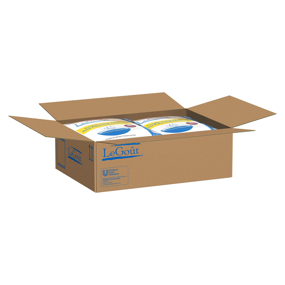 LeGout ingredients label emphasizes high-quality base for customizable recipes.