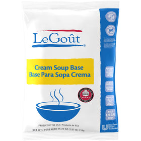 LeGout Soup Base Cream packaging showcases a convenient pantry staple.
