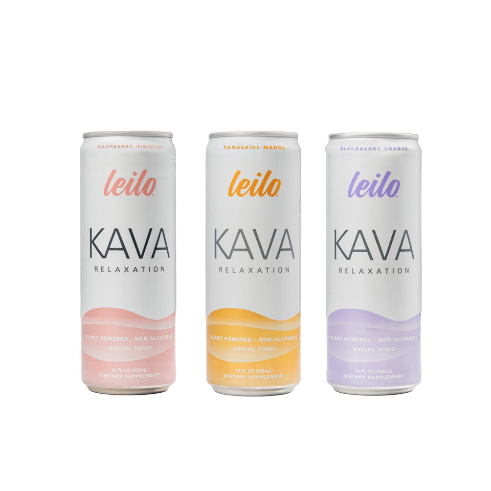 Leilo sparkling Raspberry Hibiscus can ready to refresh with bright flavor