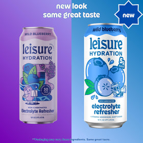Leisure Hydration 12-pack display for convenient daily hydration.