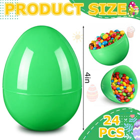 Leitee detachable blank egg opens for easy filling and reuse in crafts.