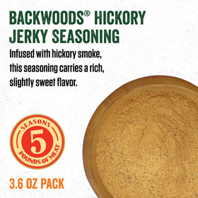 LEM Backwoods Hickory marinate jerky strips for tasty, even flavor.