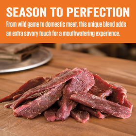 Ground meat mixed with Backwoods Seasoning forms uniform jerky texture
