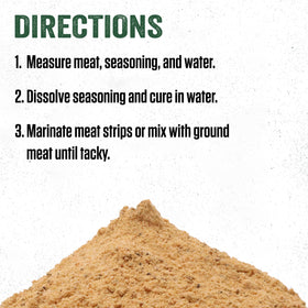 Sliced meat seasoned with Backwoods blends for even taste across strips