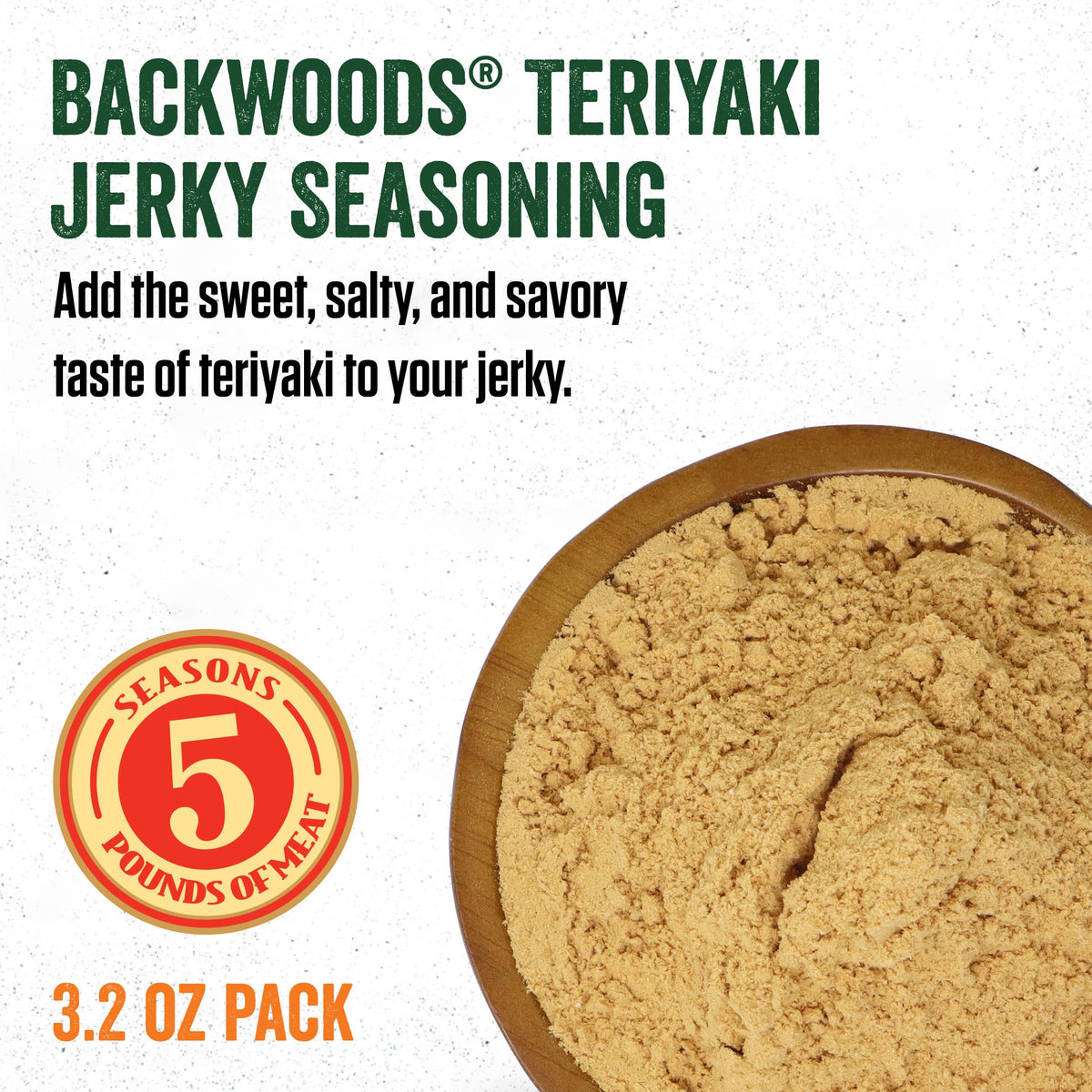 LEM Backwoods Teriyaki cure packet, ready-to-use curing included