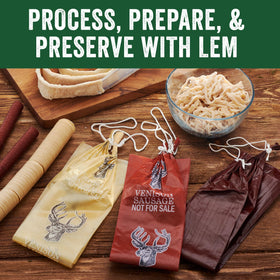 LEM brined sheep casings ensure consistent bite and juiciness.