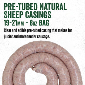 LEM sheep casings on straw enable quick knot-free loading.