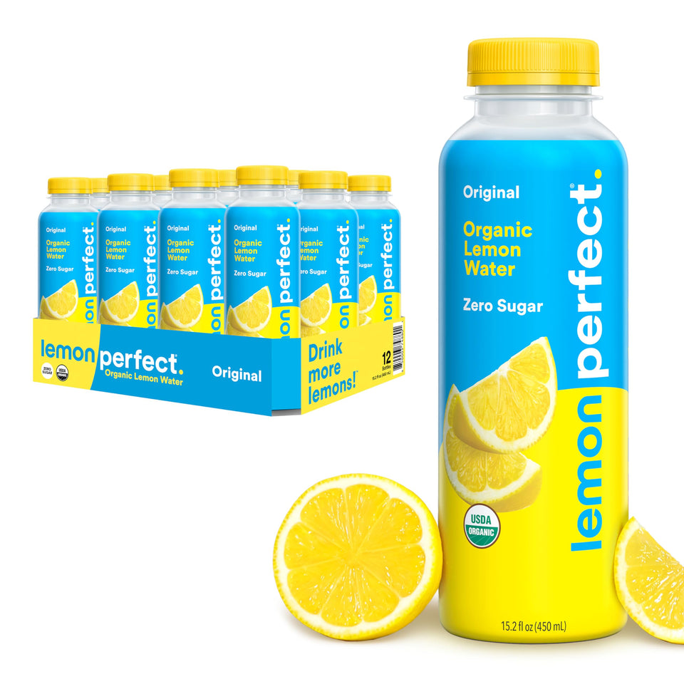 Lemon Perfect Original bottle front showing clean zero sugar hydration