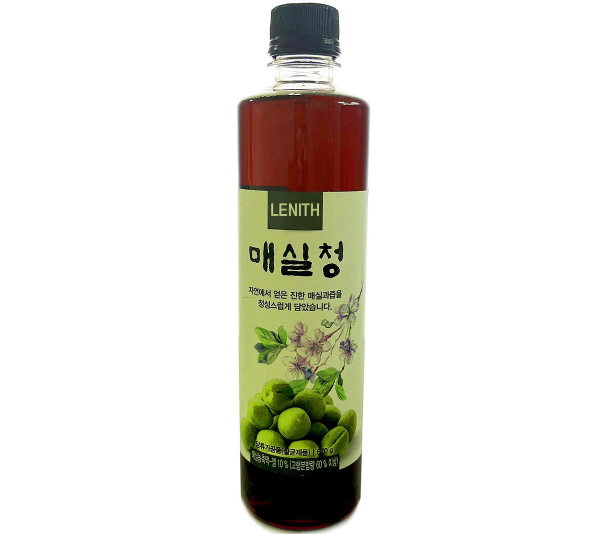 LENITH Korean Plum Extract Syrup bottle for drinks and cooking