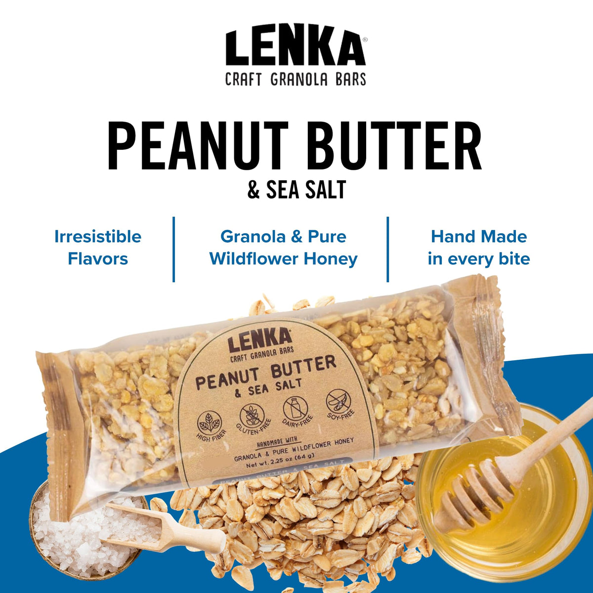 Lenka Bars individually wrapped, convenient for travel and busy days.