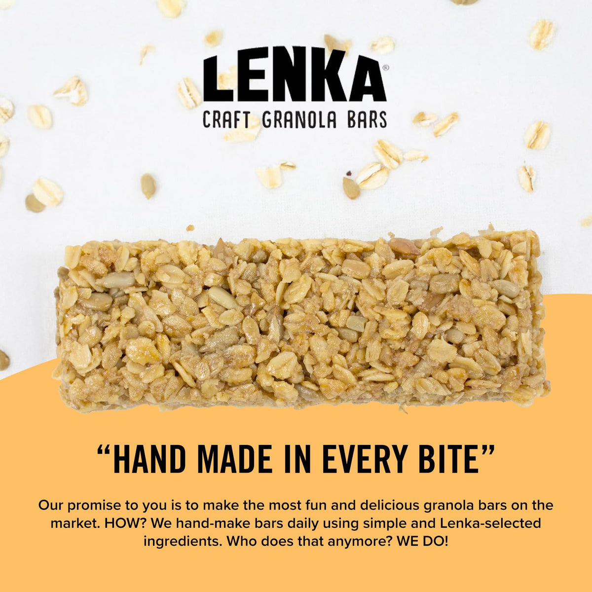 Lenka Vanilla Espresso bar pictured at a desk for a quick on-the-go break.