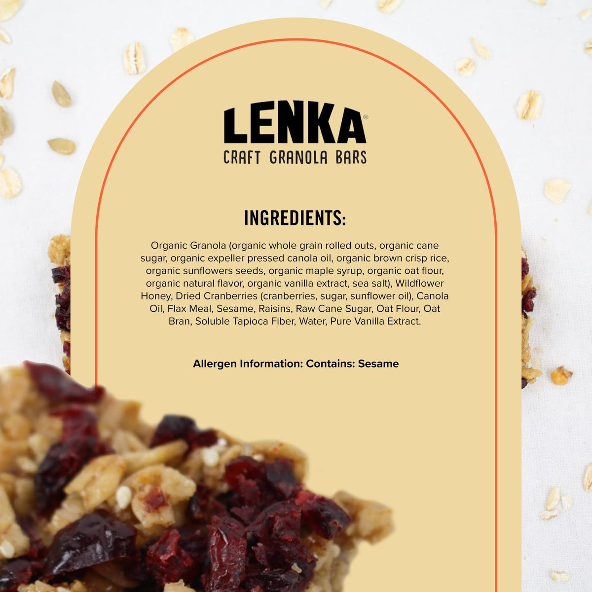Lenka Berry Omega bars close-up showing chewy texture and berry goodness for a tasty snack.