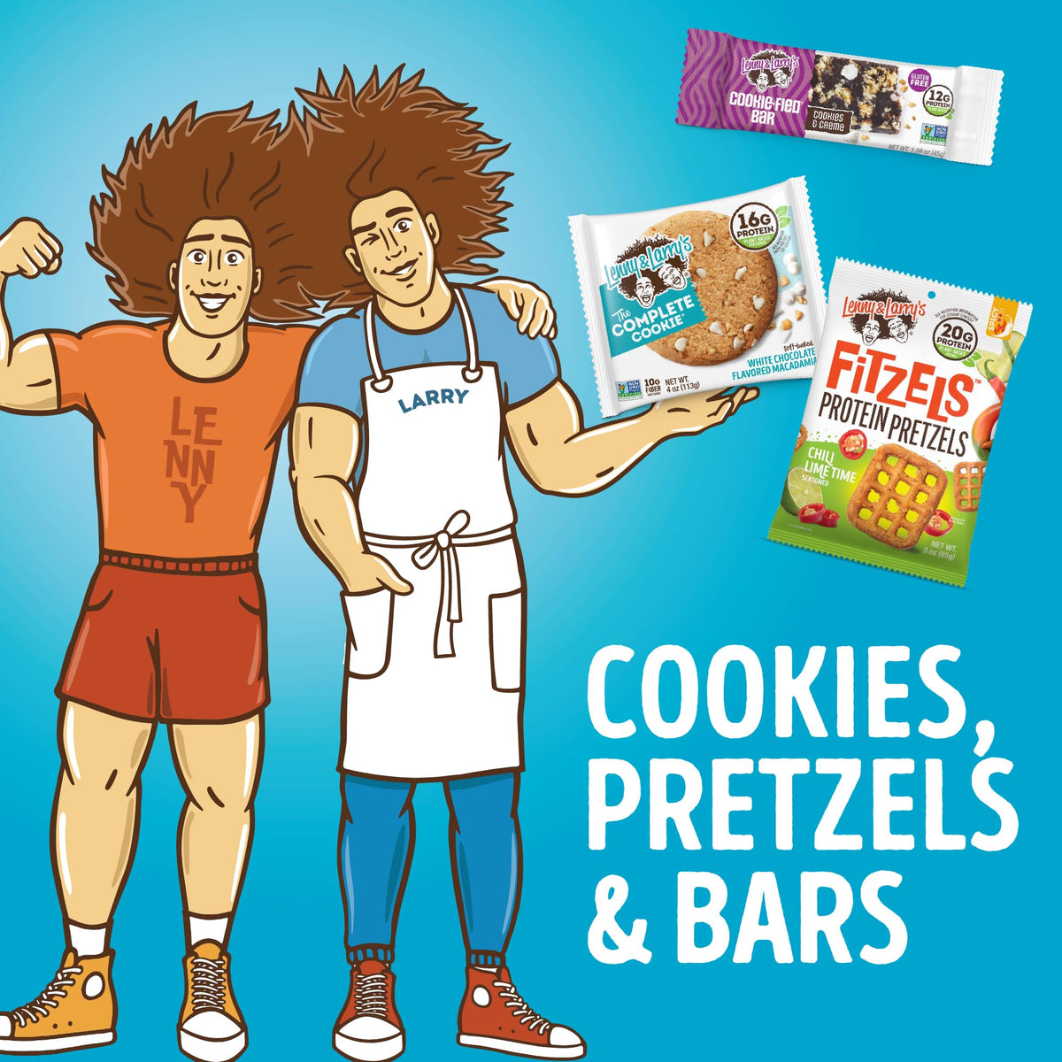 Lenny & Larrys cookie with workout gear ideal post workout snack