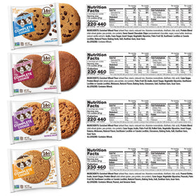 Lenny & Larry's chewy-soft texture shown in cookies, inviting a satisfying bite.