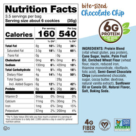 Lenny & Larry's Complete Crunchy Cookie 4.25oz bag ready for grab-and-go snacking.