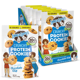 Lenny & Larry's Complete Crunchy Cookie chocolate chip bites, protein-packed snack.
