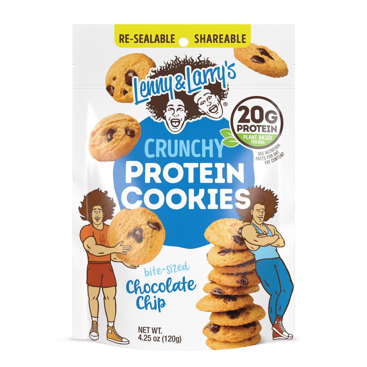 Lenny & Larry's Complete Crunchy Cookie, individually wrapped for on-the-go use.
