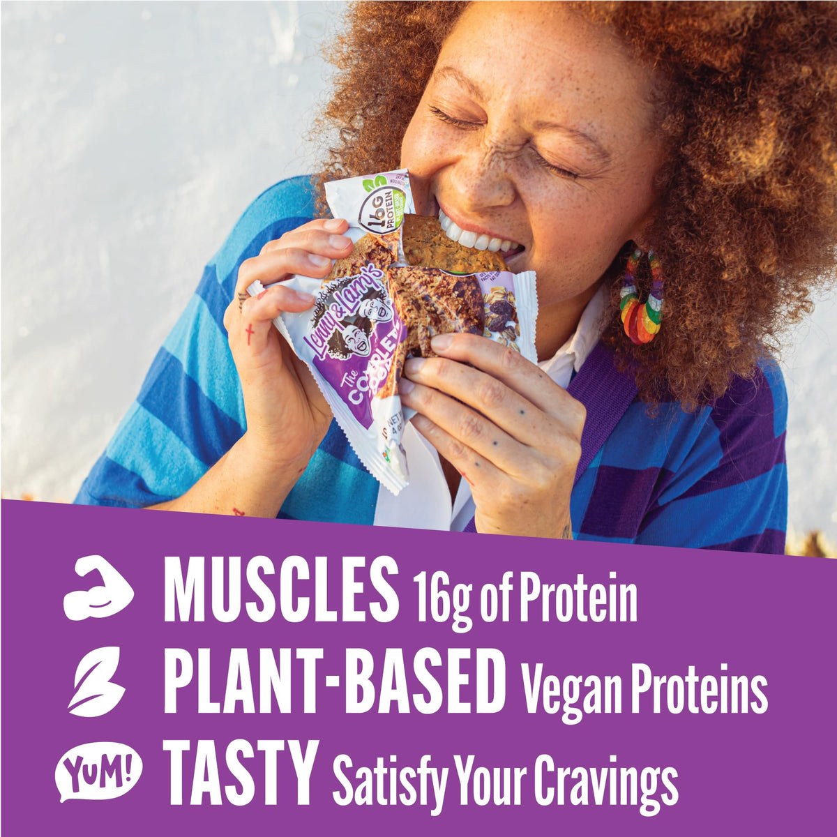 Lenny & Larry's Complete Protein Cookie oatmeal raisin bite, bite-sized protein treat