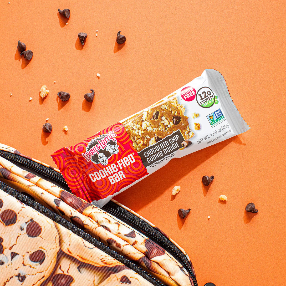 Lenny & Larry's Cookie-fied Bar serving idea for an on-the-go snack.