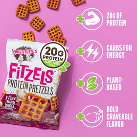Lenny & Larry's Fitzels vegan ingredients deliver savory crunch without animal products.